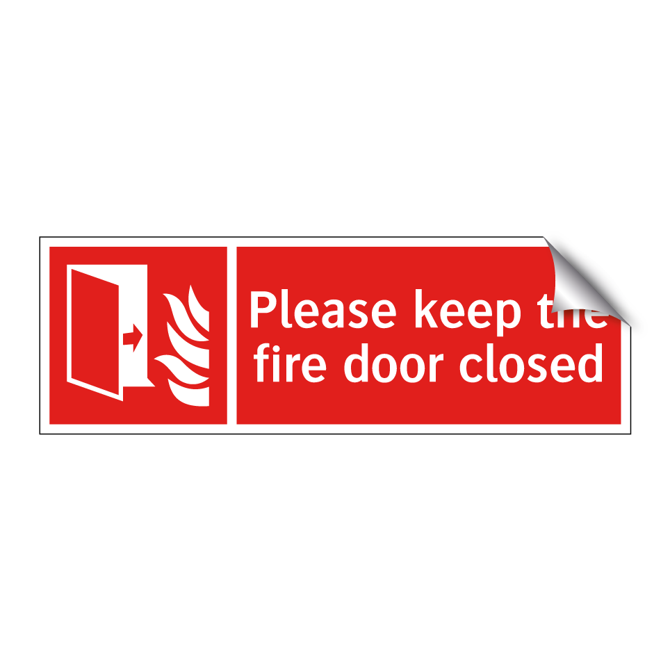 Please keep the fire door closed