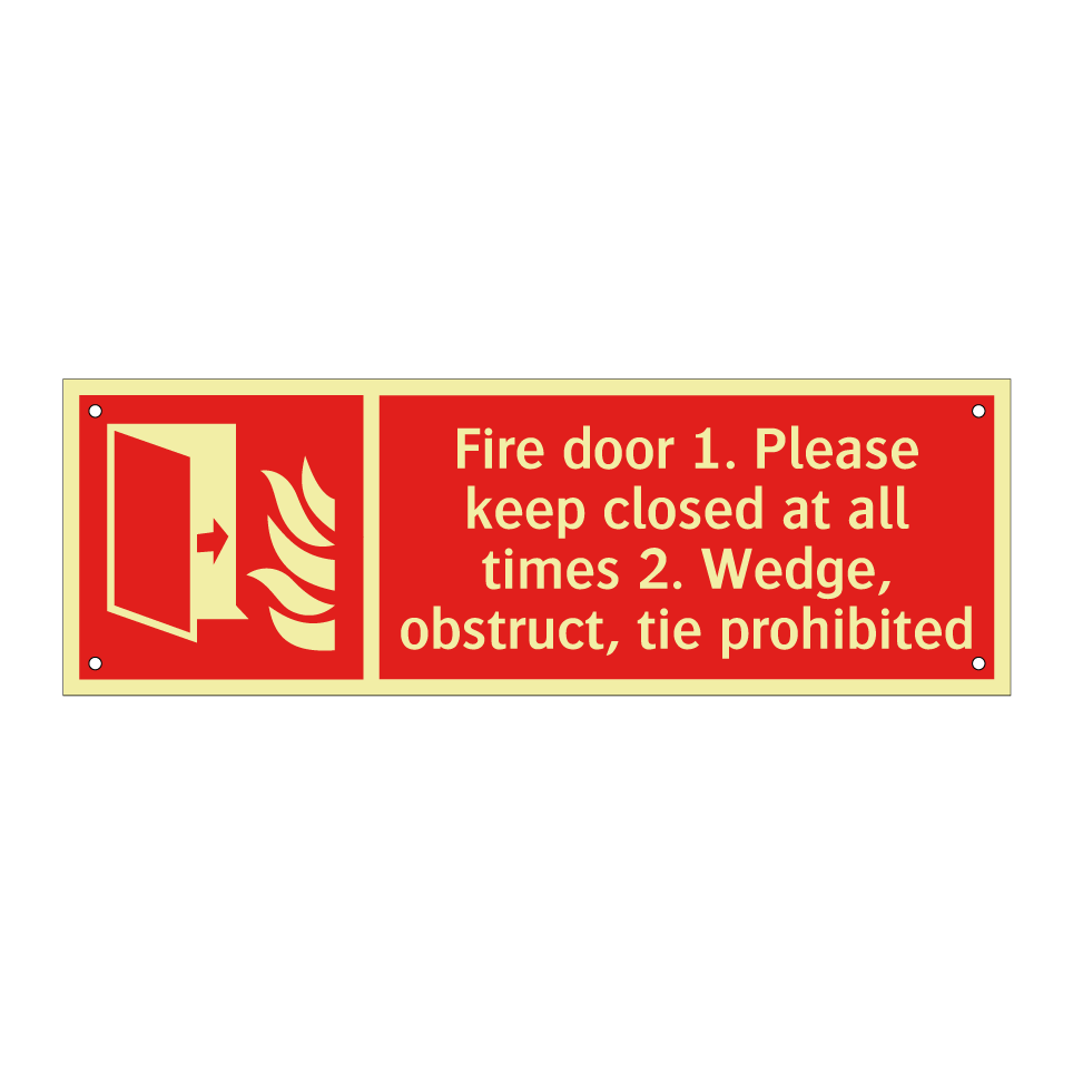 Fire door 1. Please keep closed at all times 2. Wedge, obstruct, tie prohibited