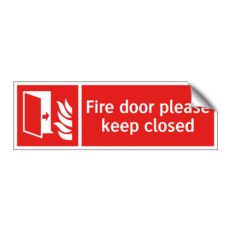 Fire door please keep closed