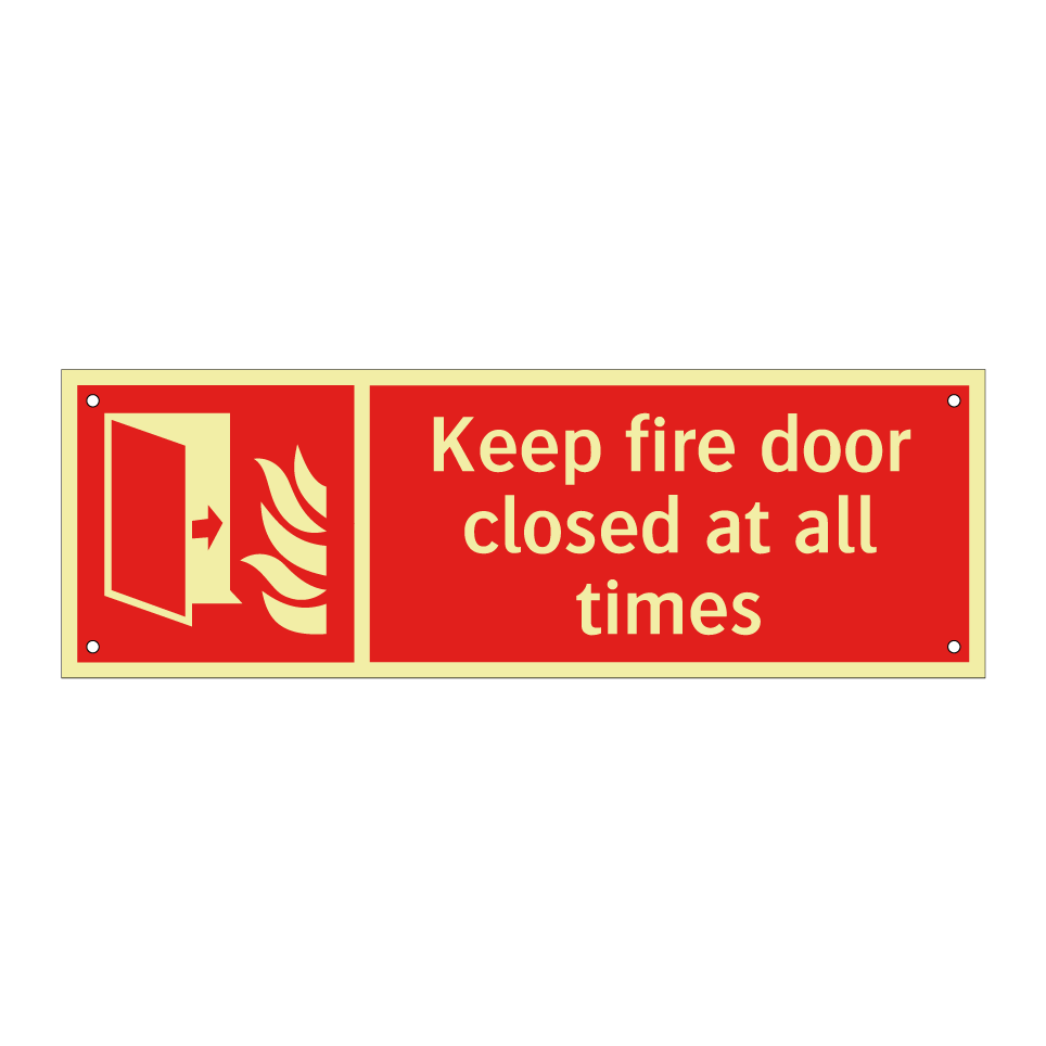Keep fire door closed at all times