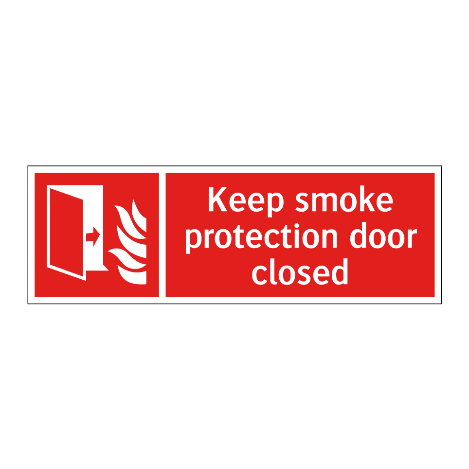 Keep smoke protection door closed