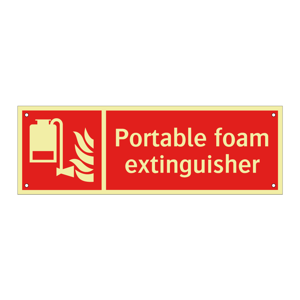 Portable foam extinguisher