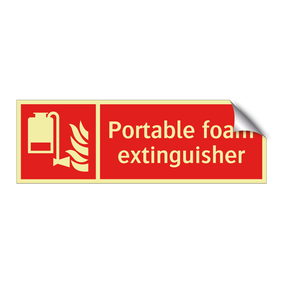 Portable foam extinguisher