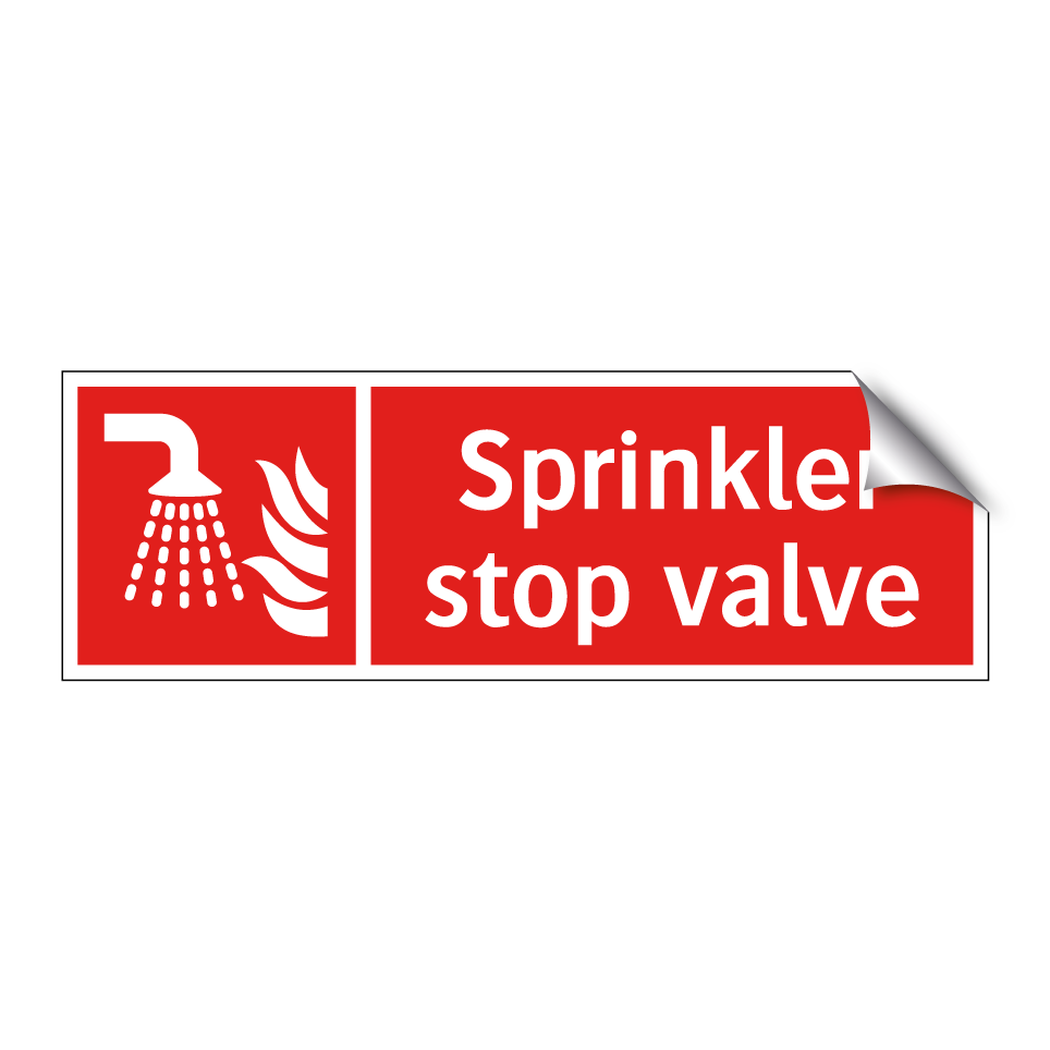 Sprinkler stop valve