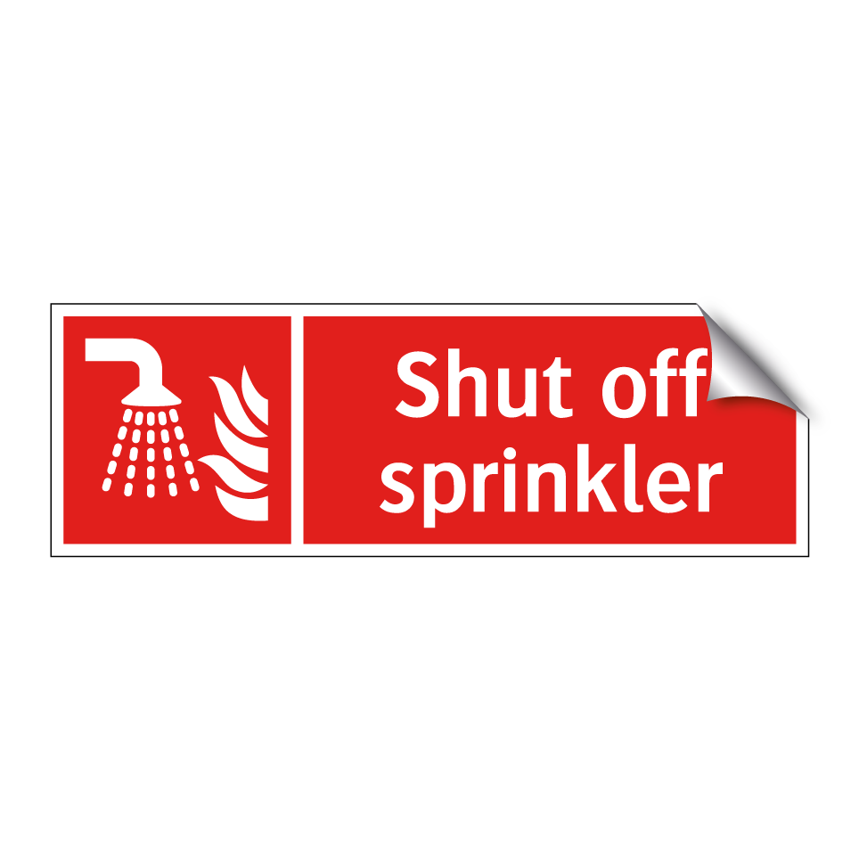 Shut off sprinkler