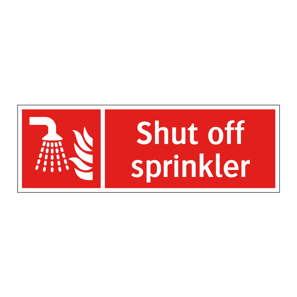Shut off sprinkler