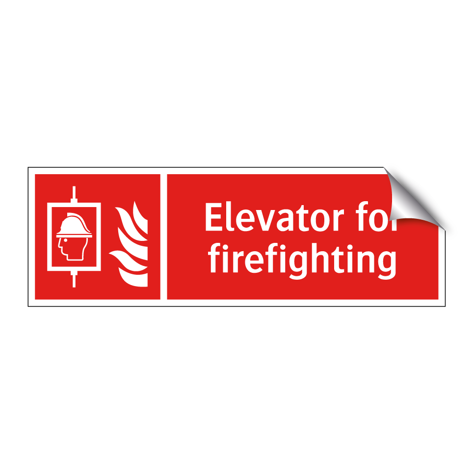 Elevator for firefighting