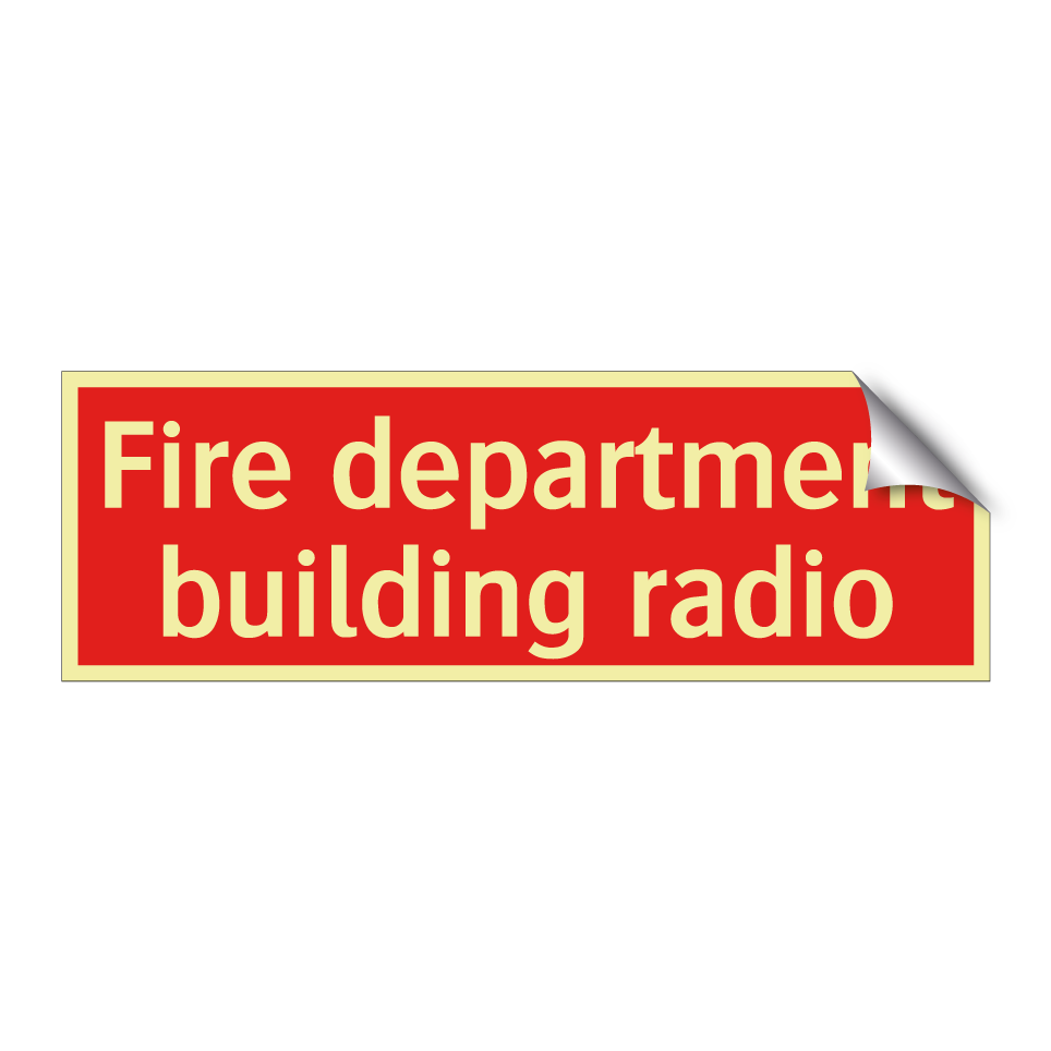 Fire department building radio