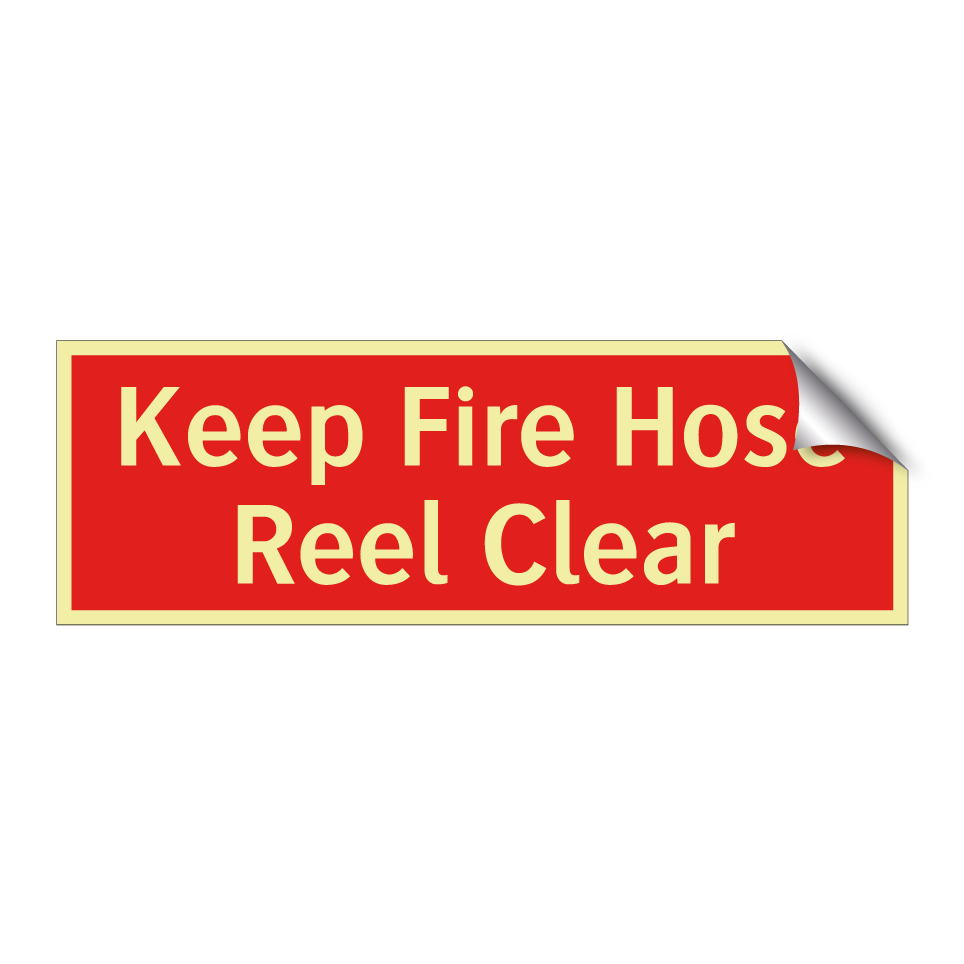 Keep Fire Hose Reel Clear
