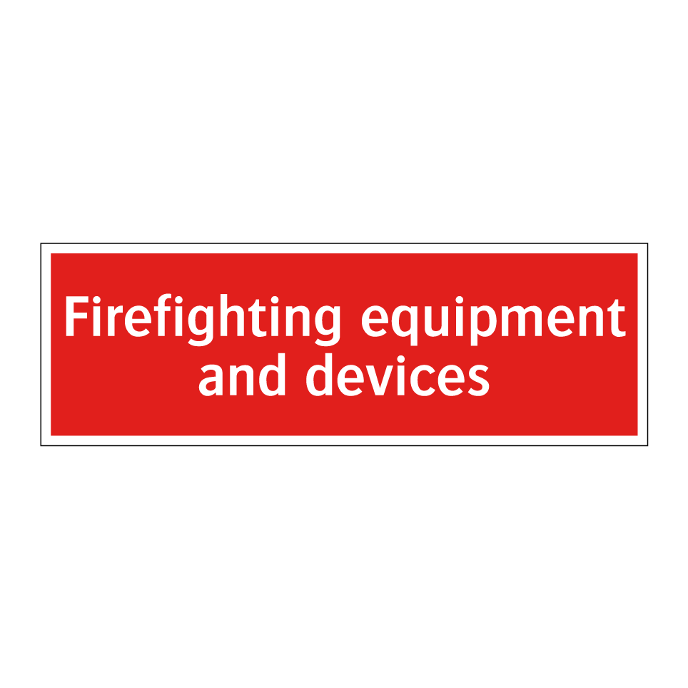 Firefighting equipment and devices