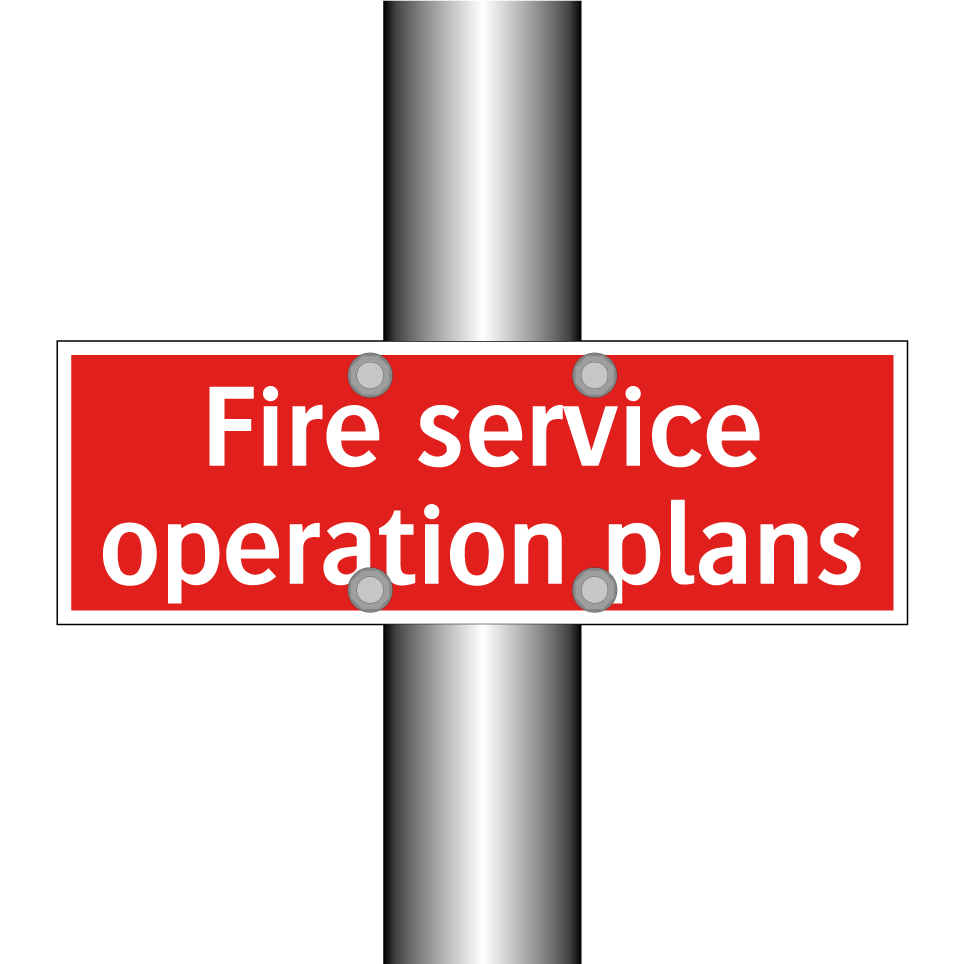 Fire service operation plans