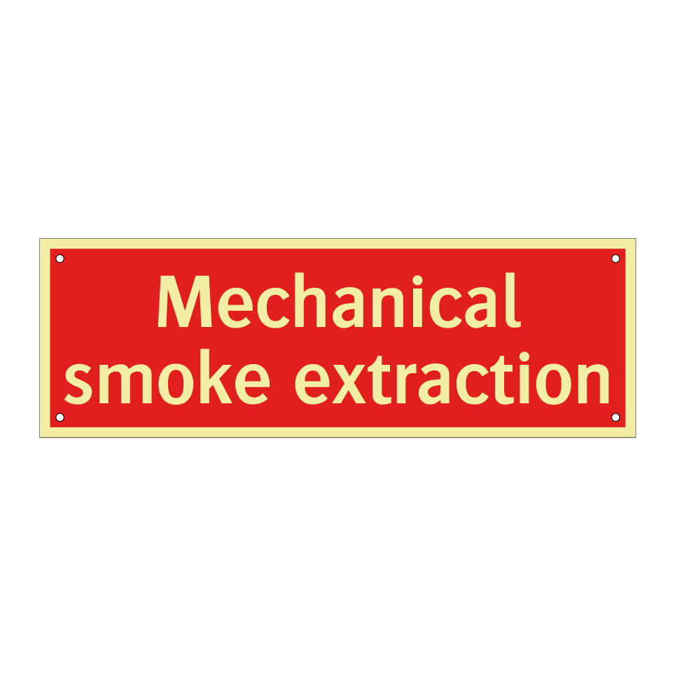 Mechanical smoke extraction