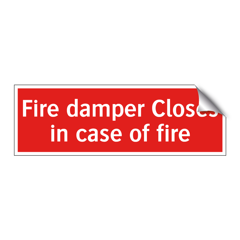 Fire damper Closes in case of fire