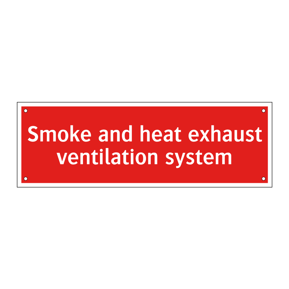 Smoke and heat exhaust ventilation system