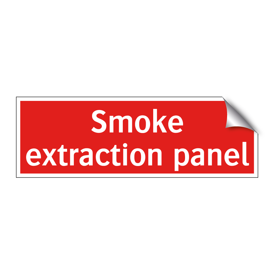 Smoke extraction panel