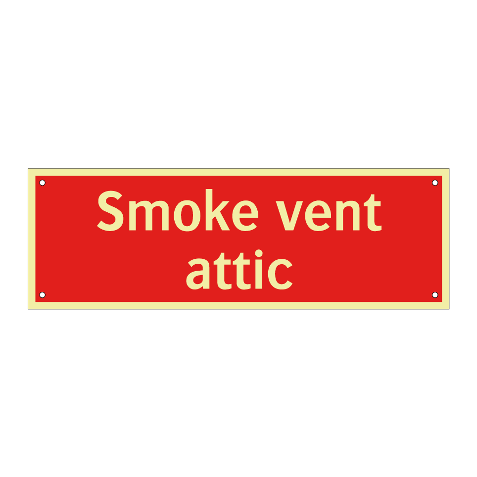 Smoke vent attic