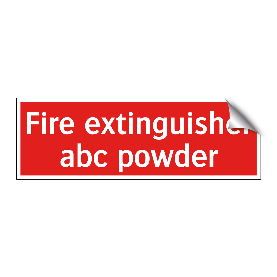 Fire extinguisher abc powder