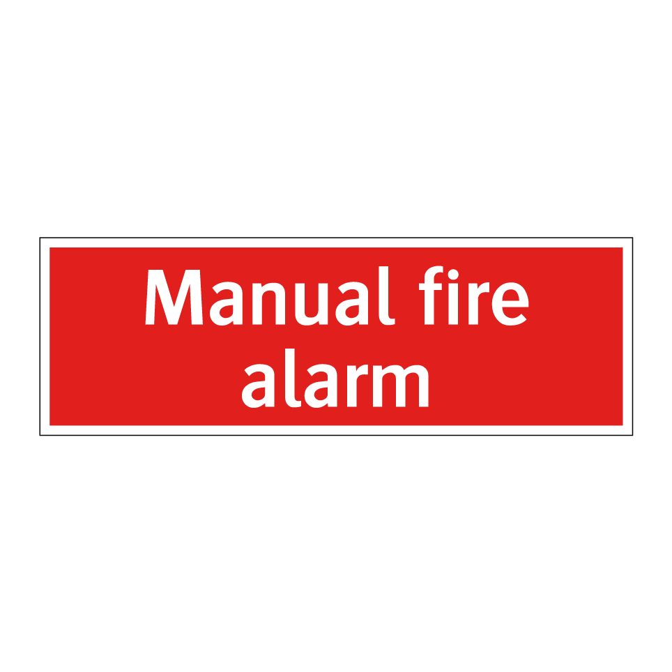 Manual fire alarm