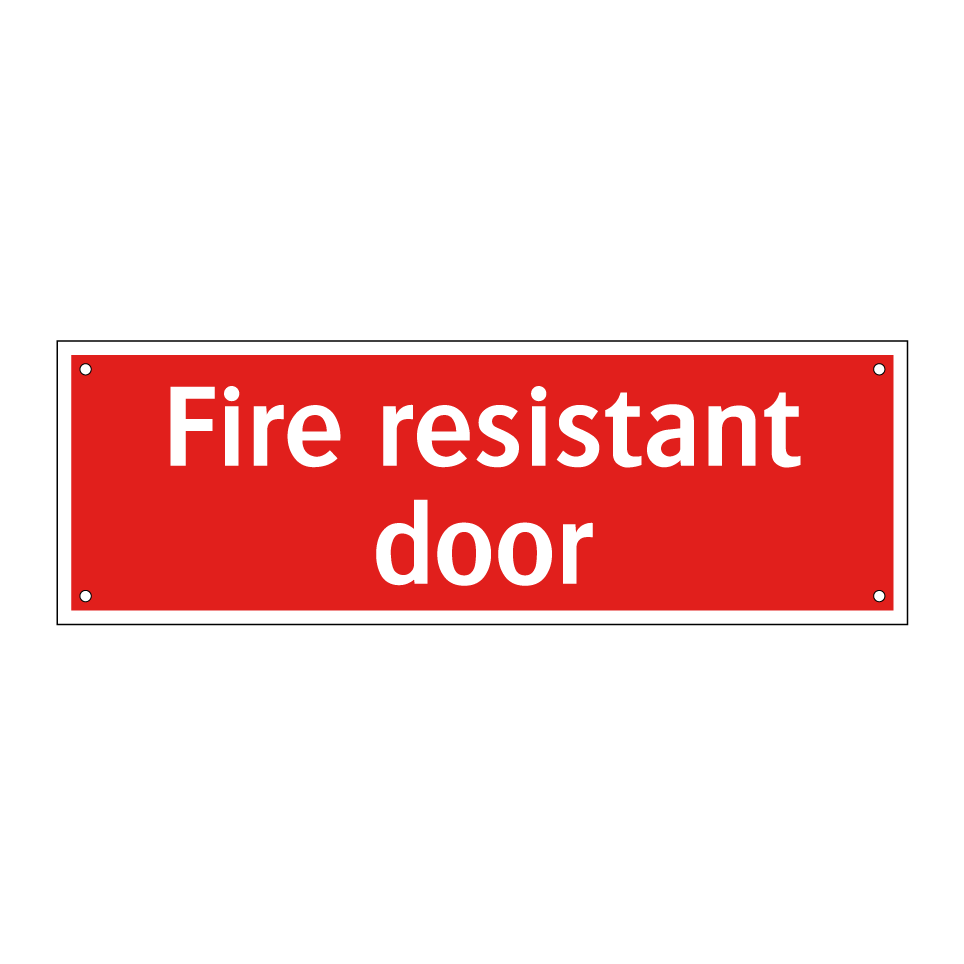 Fire resistant door