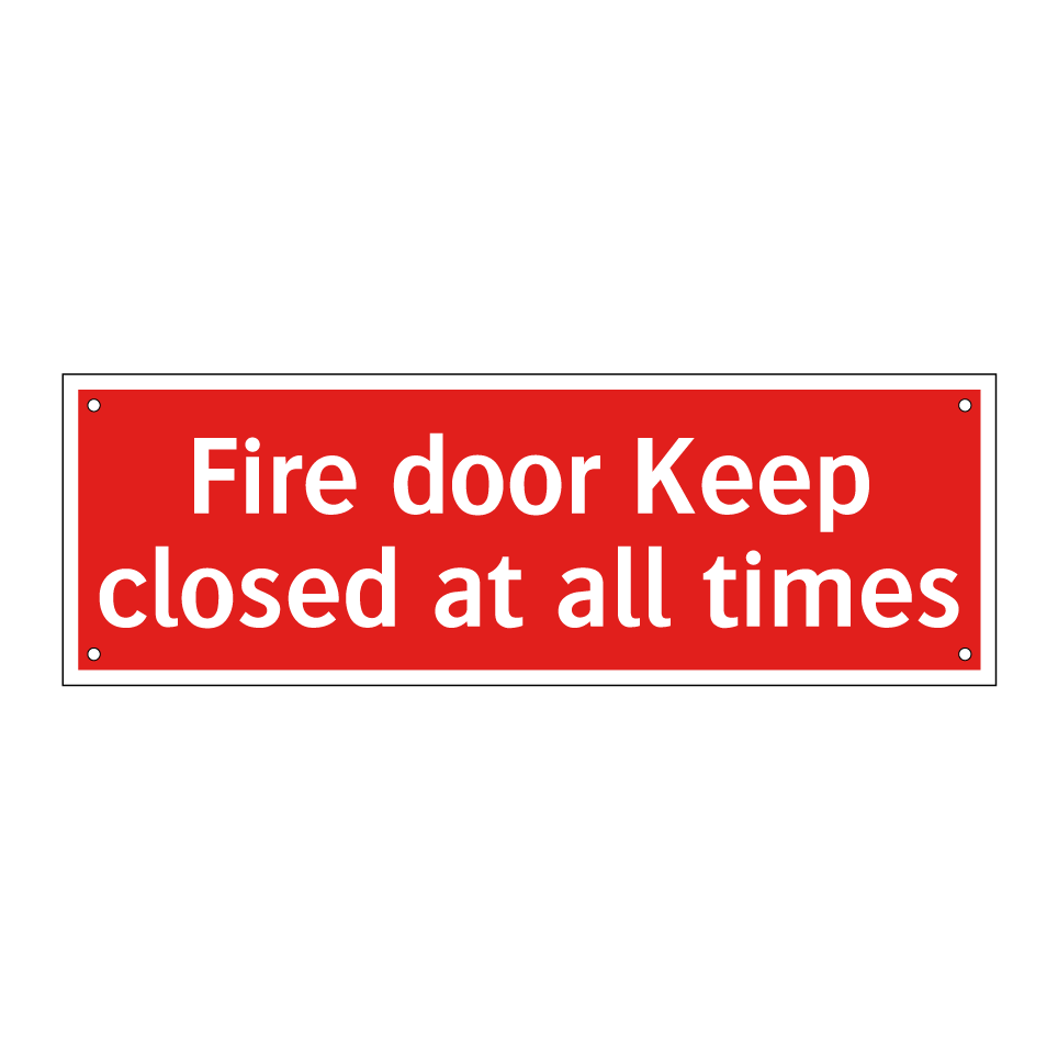 Fire door Keep closed at all times