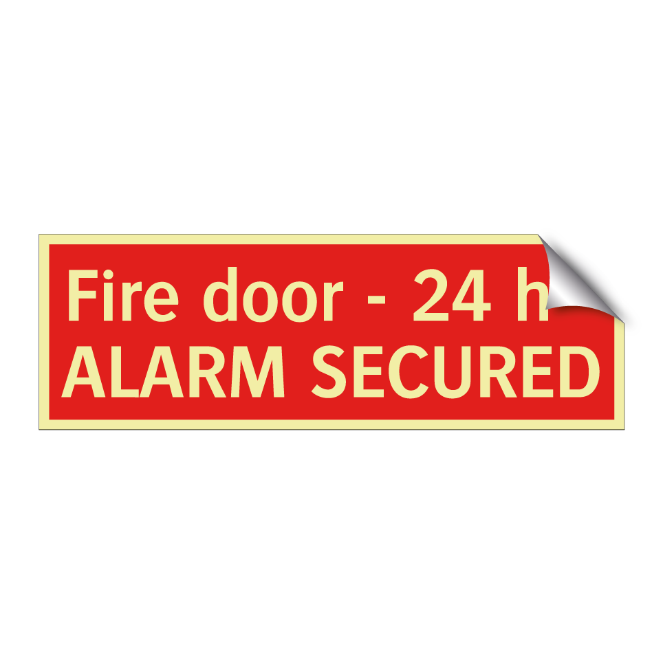 Fire door - 24 h - ALARM SECURED