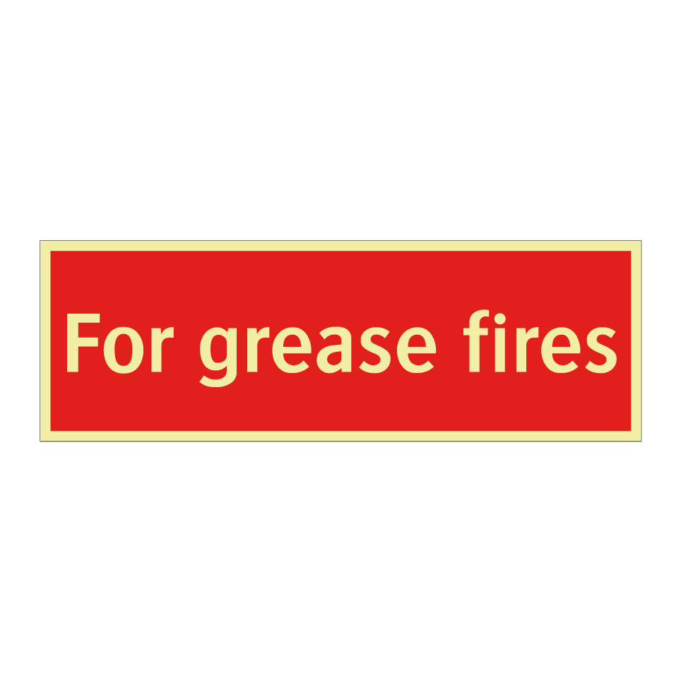 For grease fires