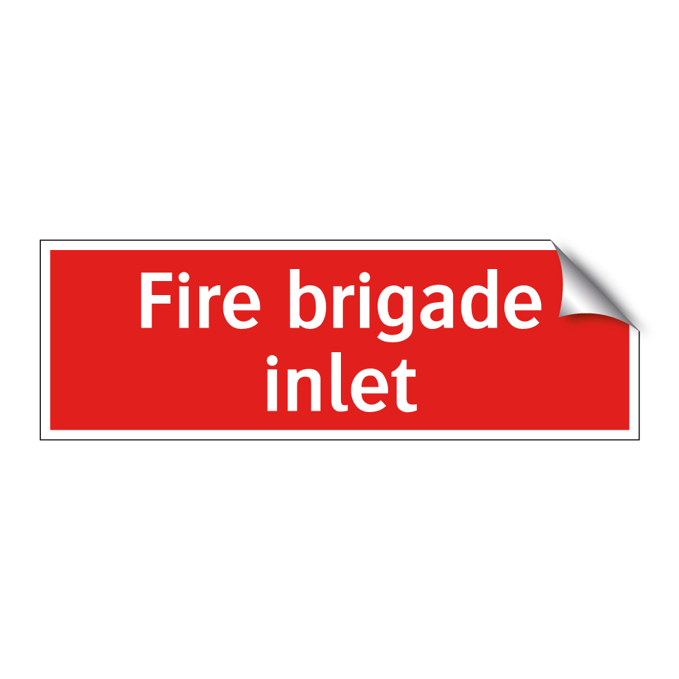 Fire brigade inlet