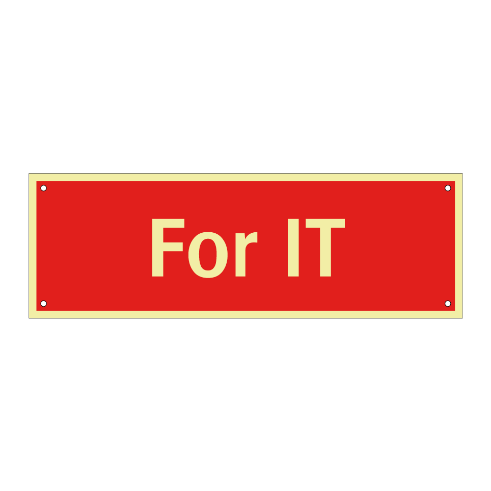 For IT