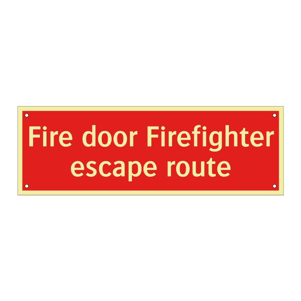 Fire door Firefighter escape route