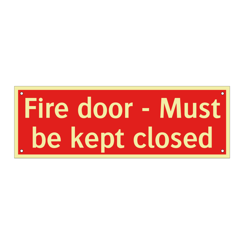 Fire door - Must be kept closed
