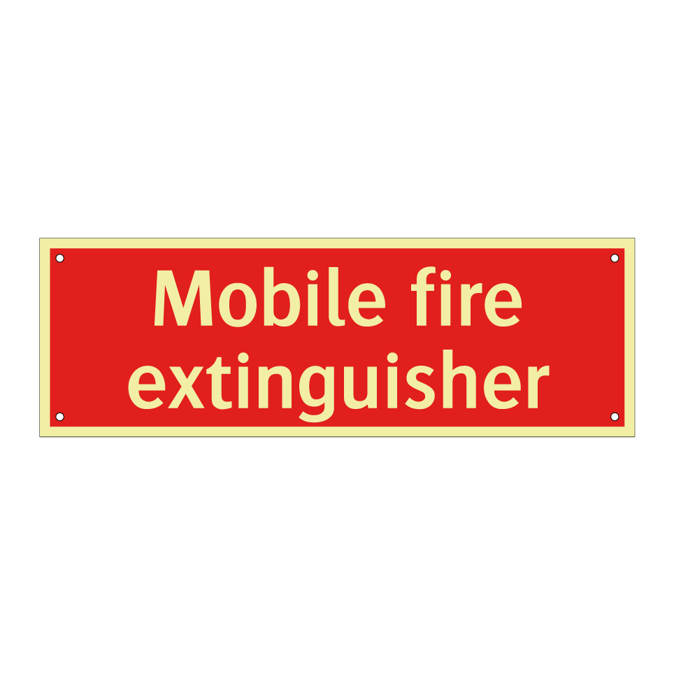 Mobile fire extinguisher