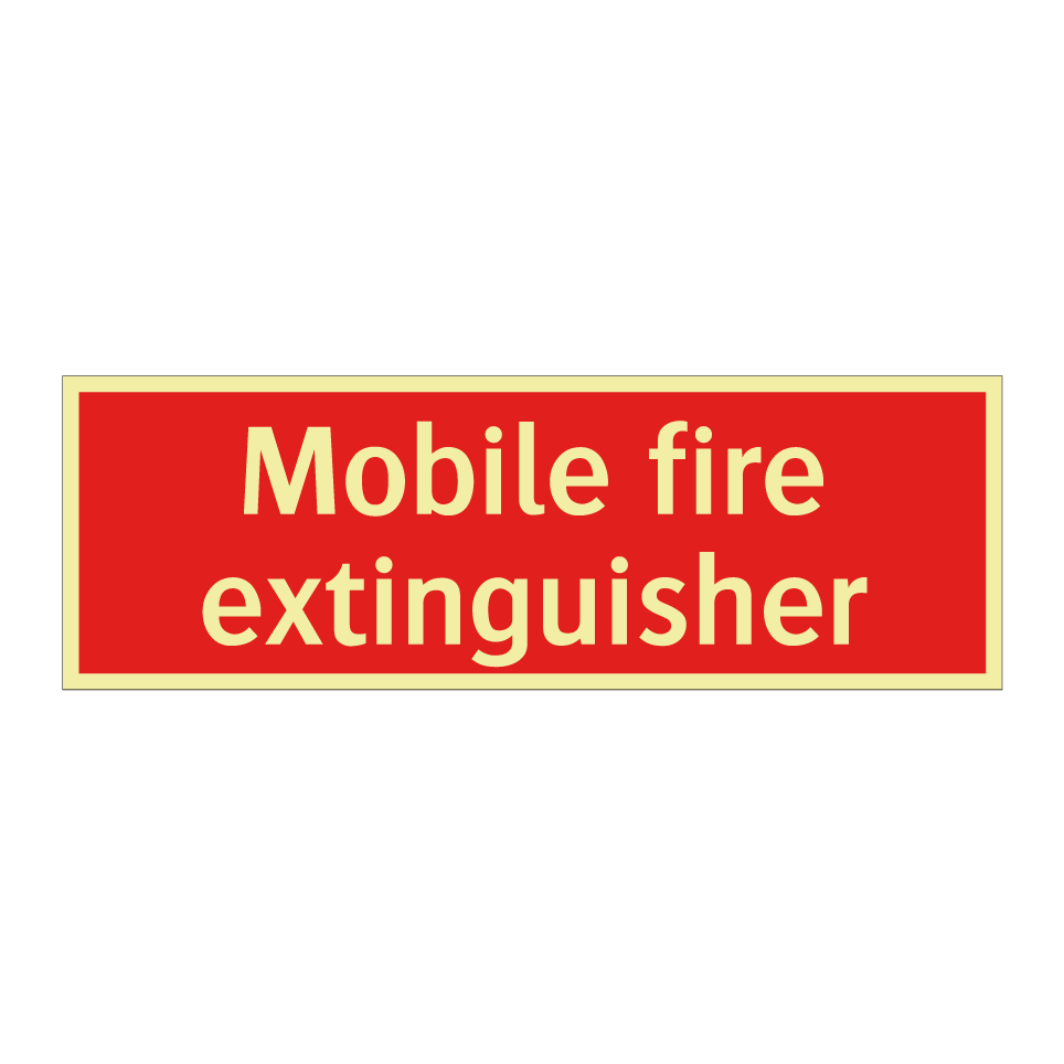 Mobile fire extinguisher