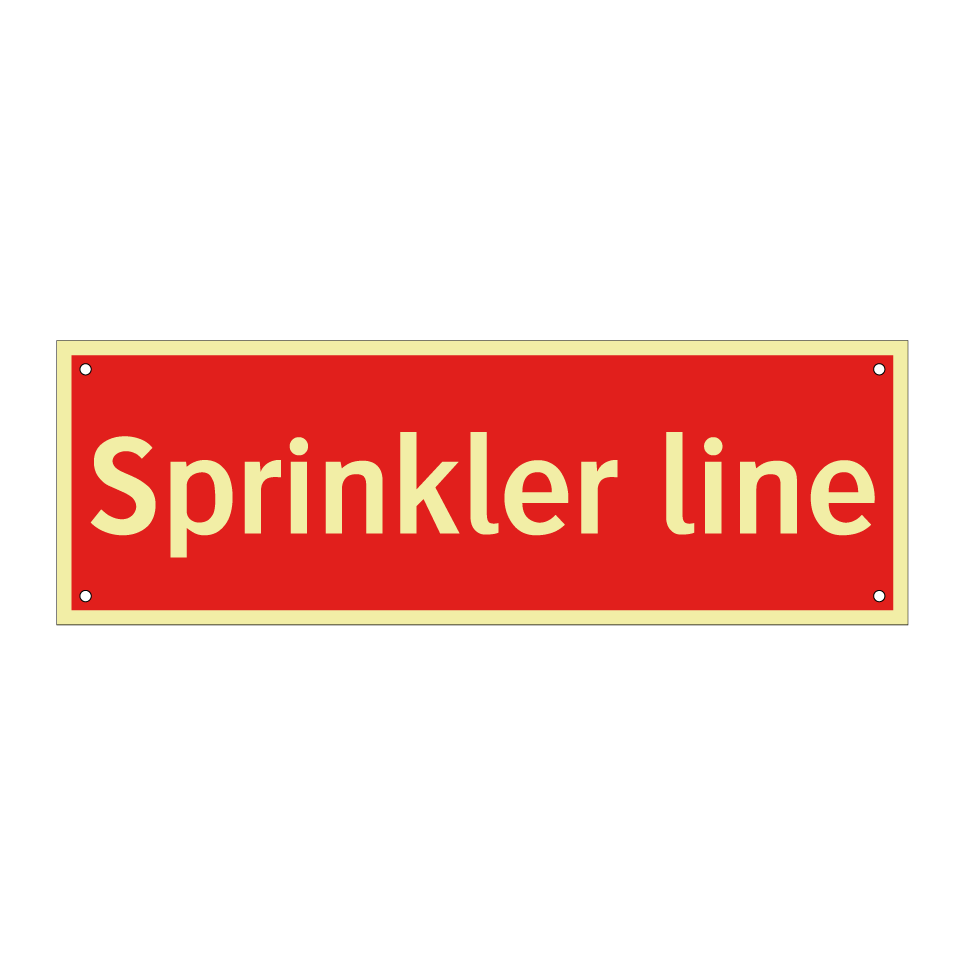 Sprinkler line