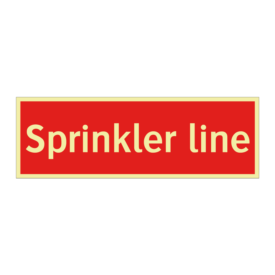 Sprinkler line