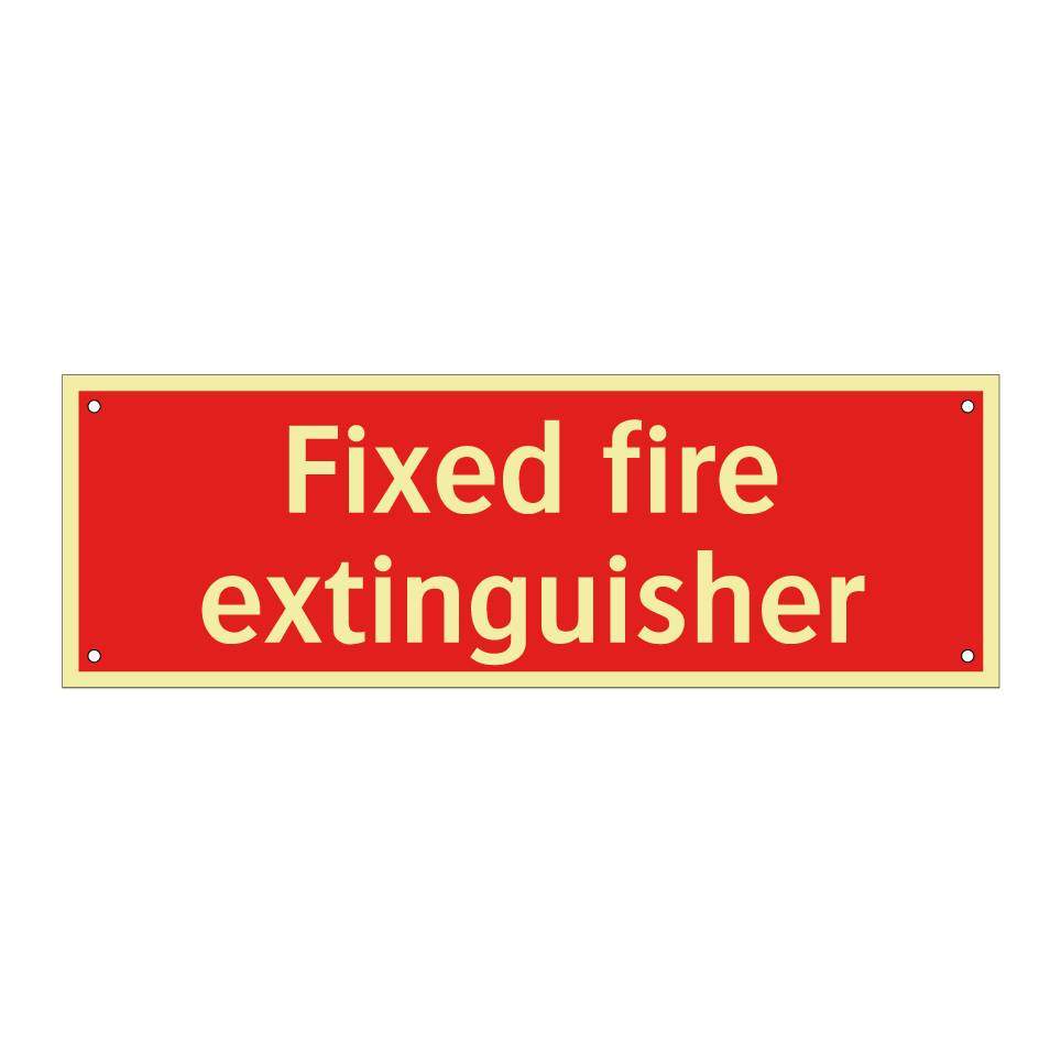 Fixed fire extinguisher
