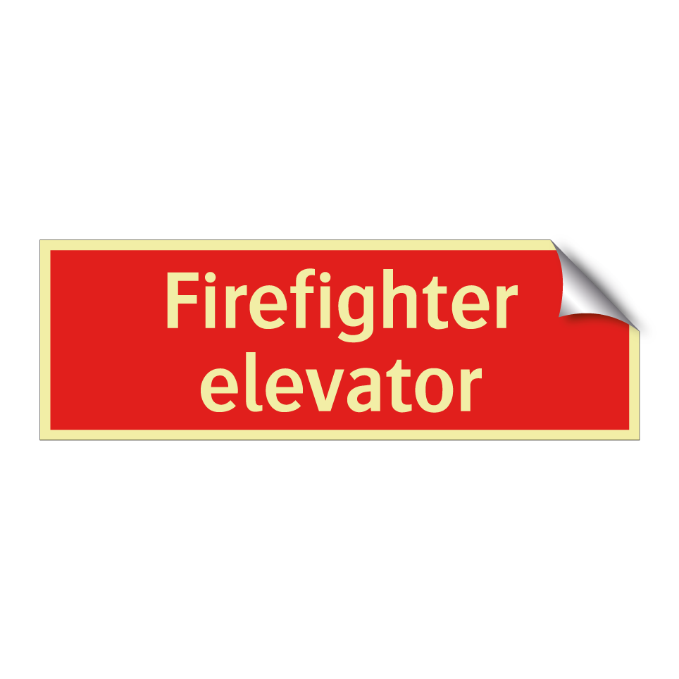 Firefighter elevator