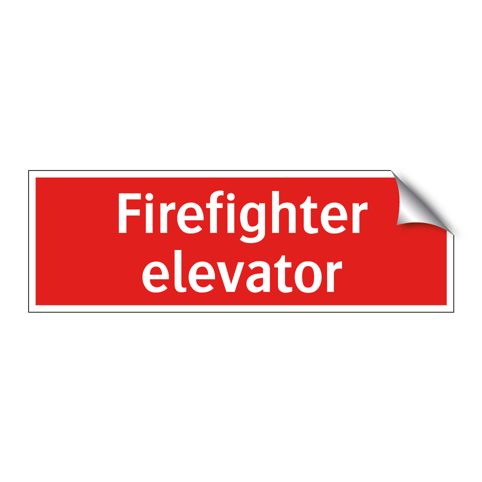 Firefighter elevator