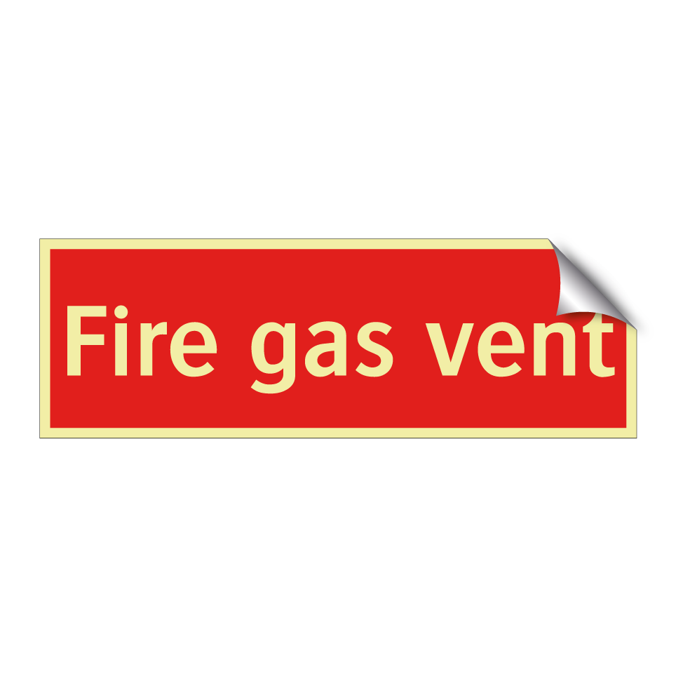 Fire gas vent