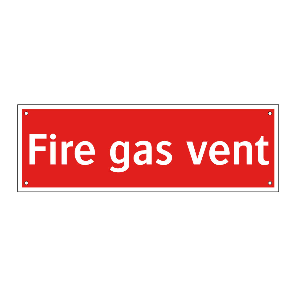 Fire gas vent