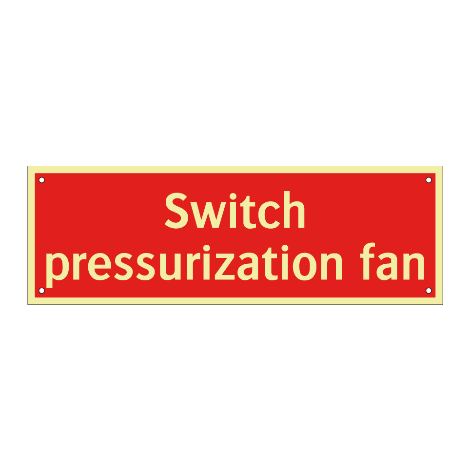 Switch pressurization fan