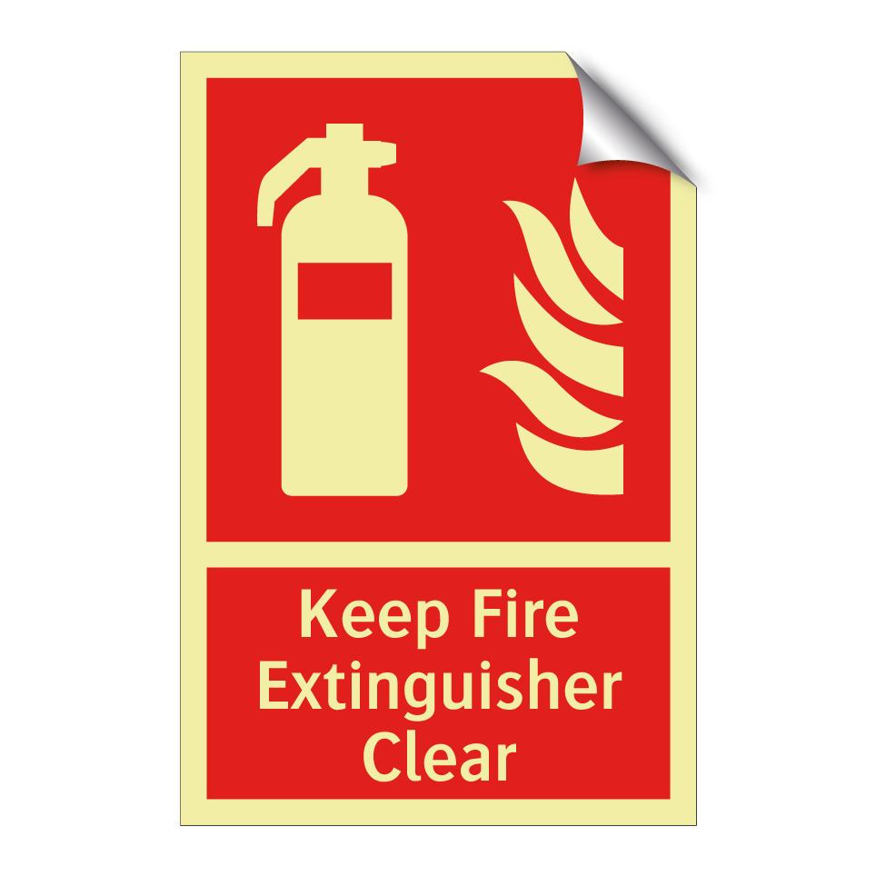 Keep Fire Extinguisher Clear