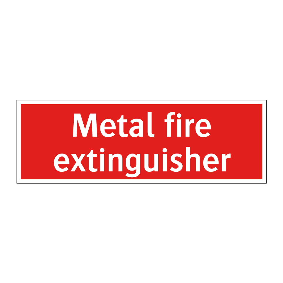 Metal fire extinguisher