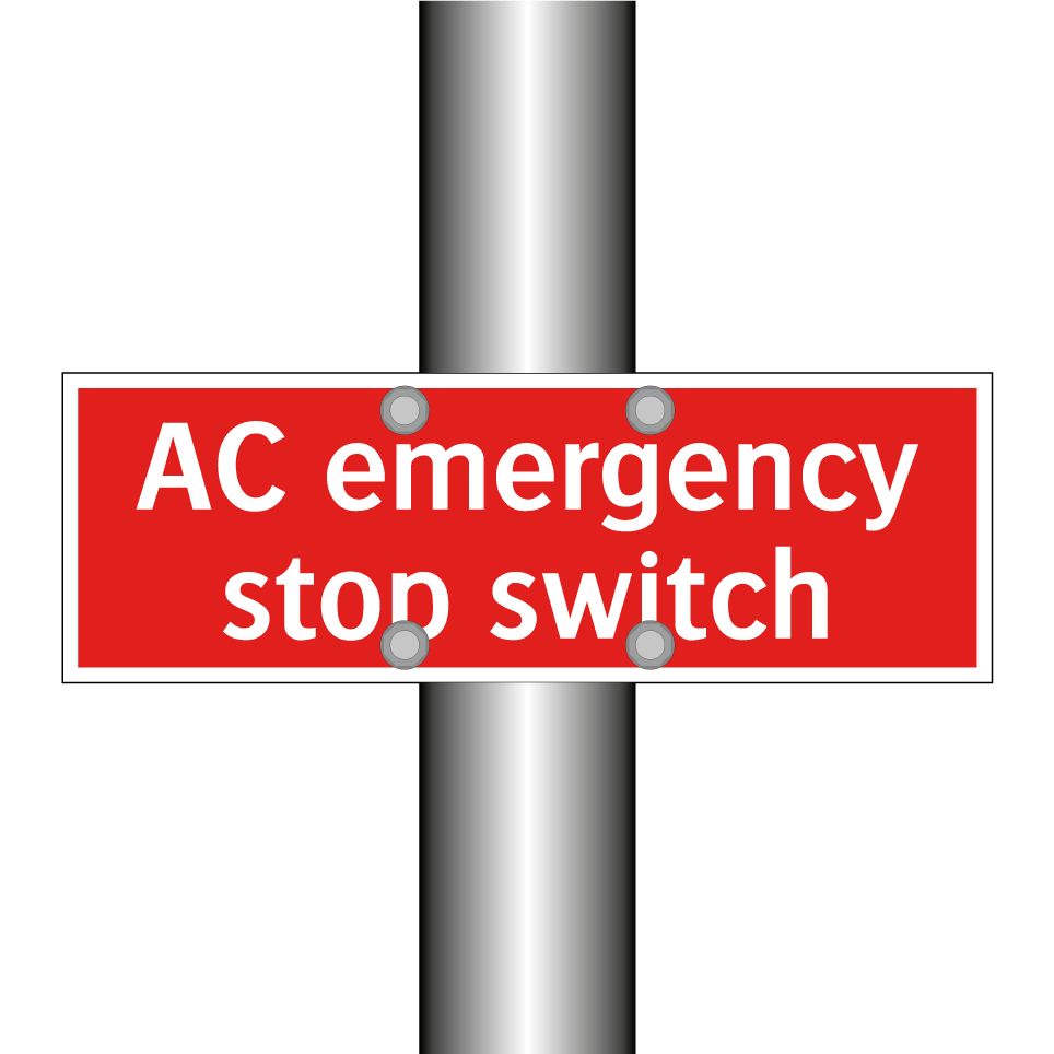 AC emergency stop switch