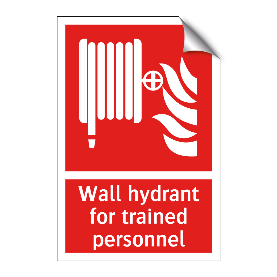 Wall hydrant for trained personnel