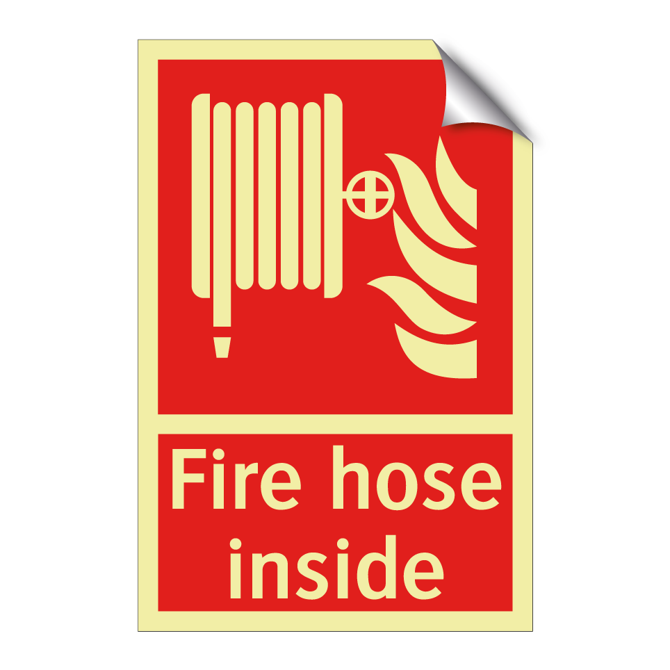 Fire hose inside