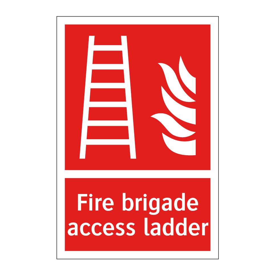 Fire brigade access ladder