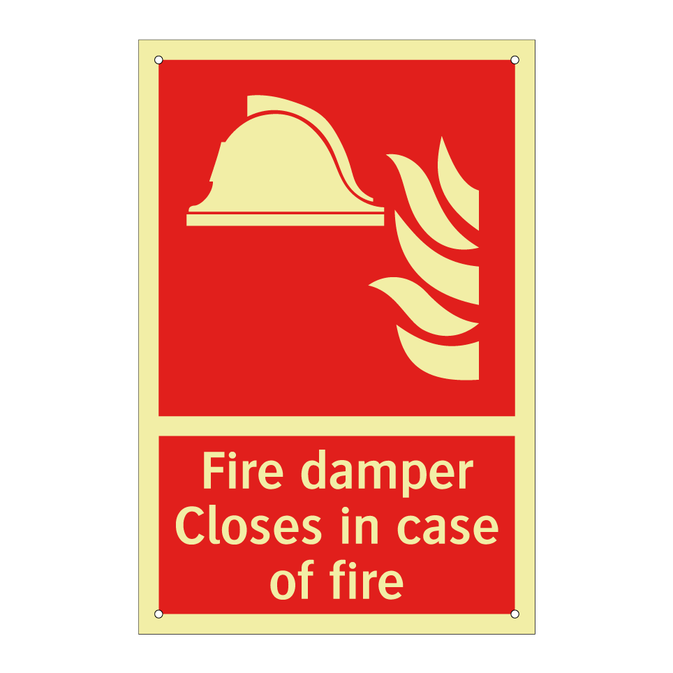 Fire damper Closes in case of fire