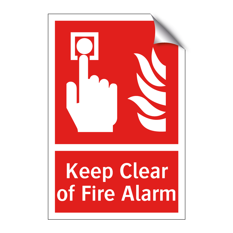 Keep Clear of Fire Alarm