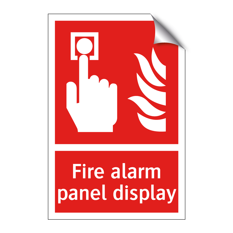 Fire alarm panel display