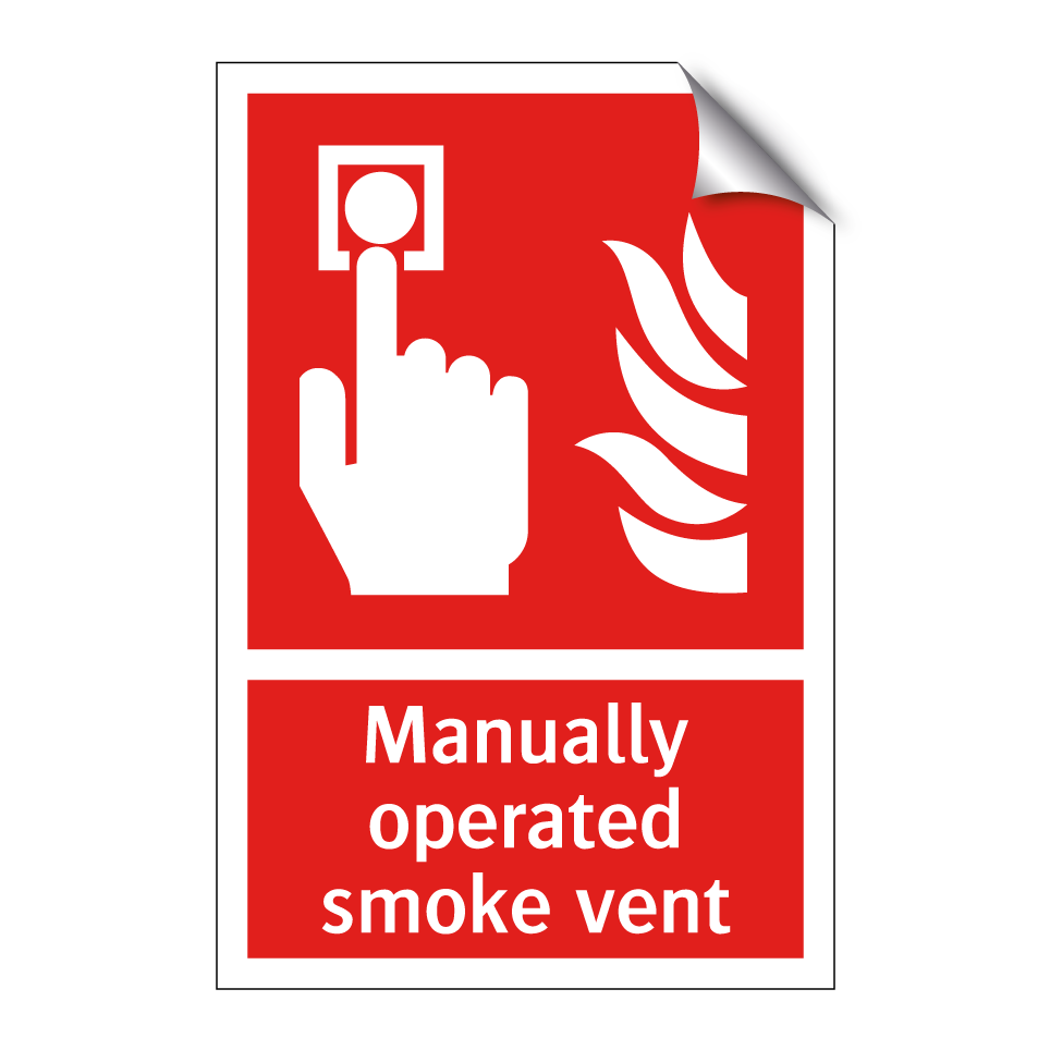 Manually operated smoke vent